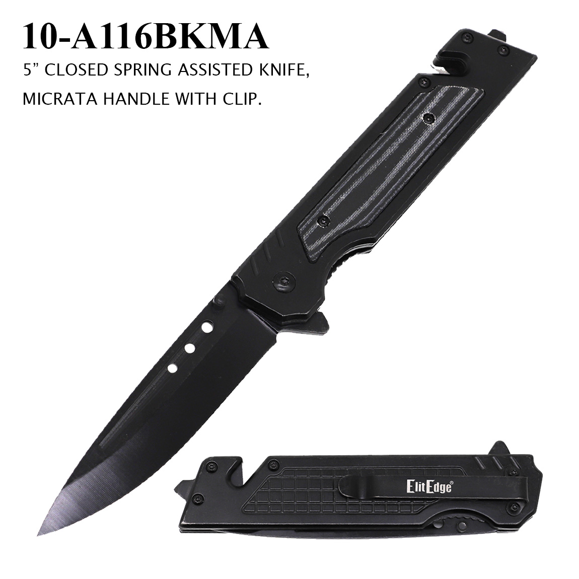 5" CLOSED SPRING ASSISTED KNIFE