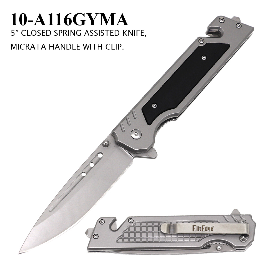 5" CLOSED SPRING ASSISTED KNIFE