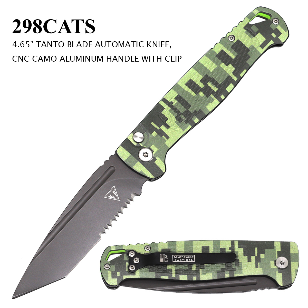 camo auto knife