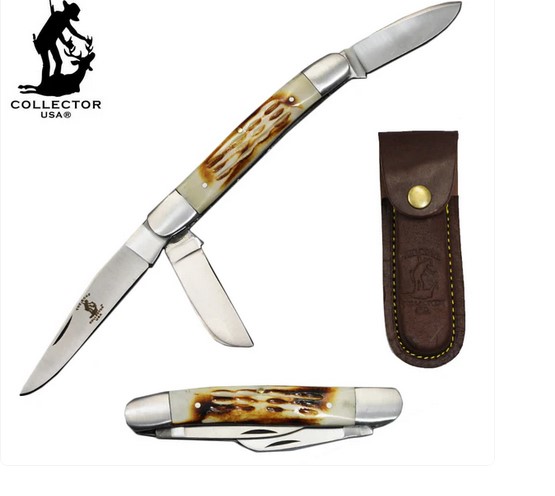 3 BLADE CATTLEMEN'S KNIFE